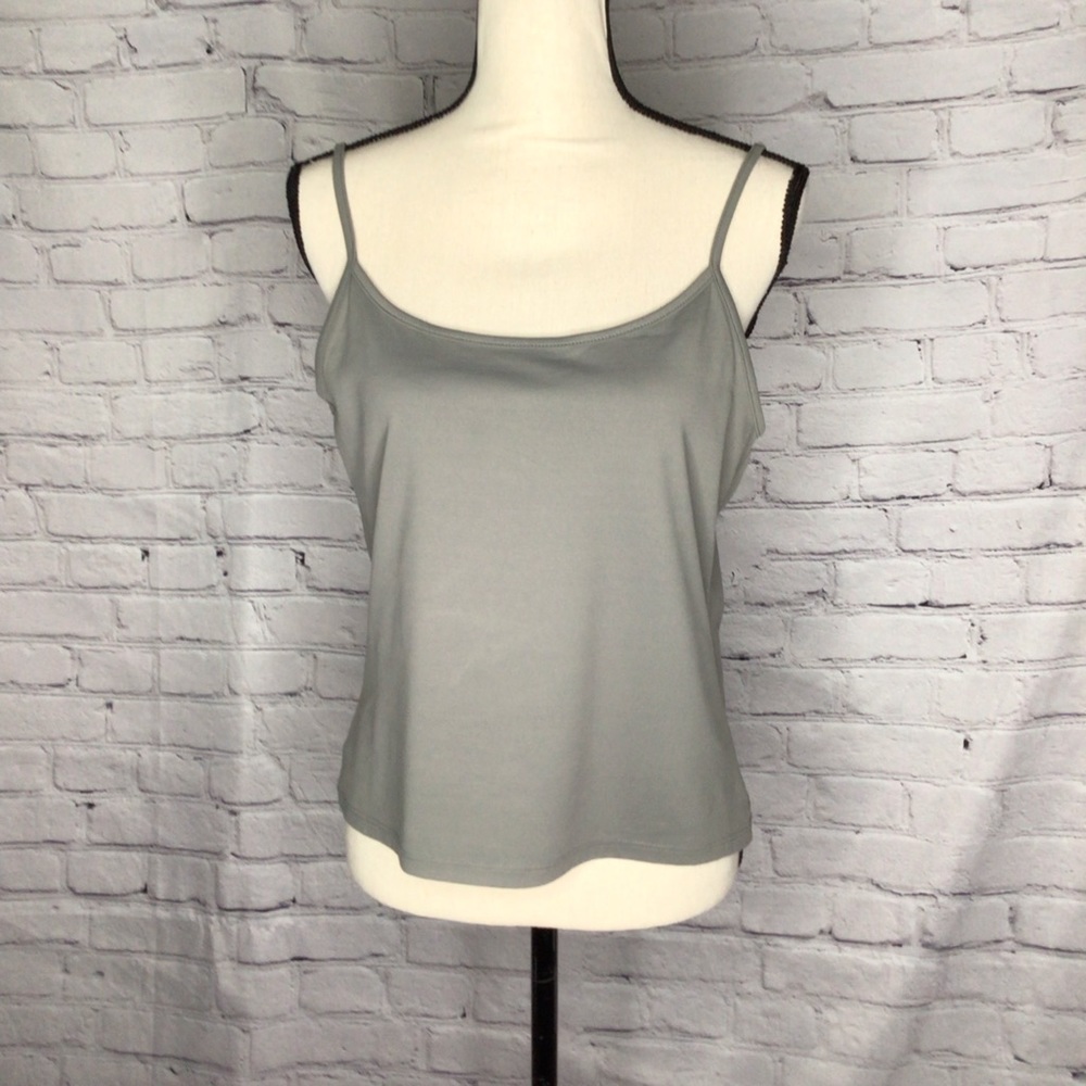 Banana Republic Green Knit Spaghetti Strap Tank Top Large